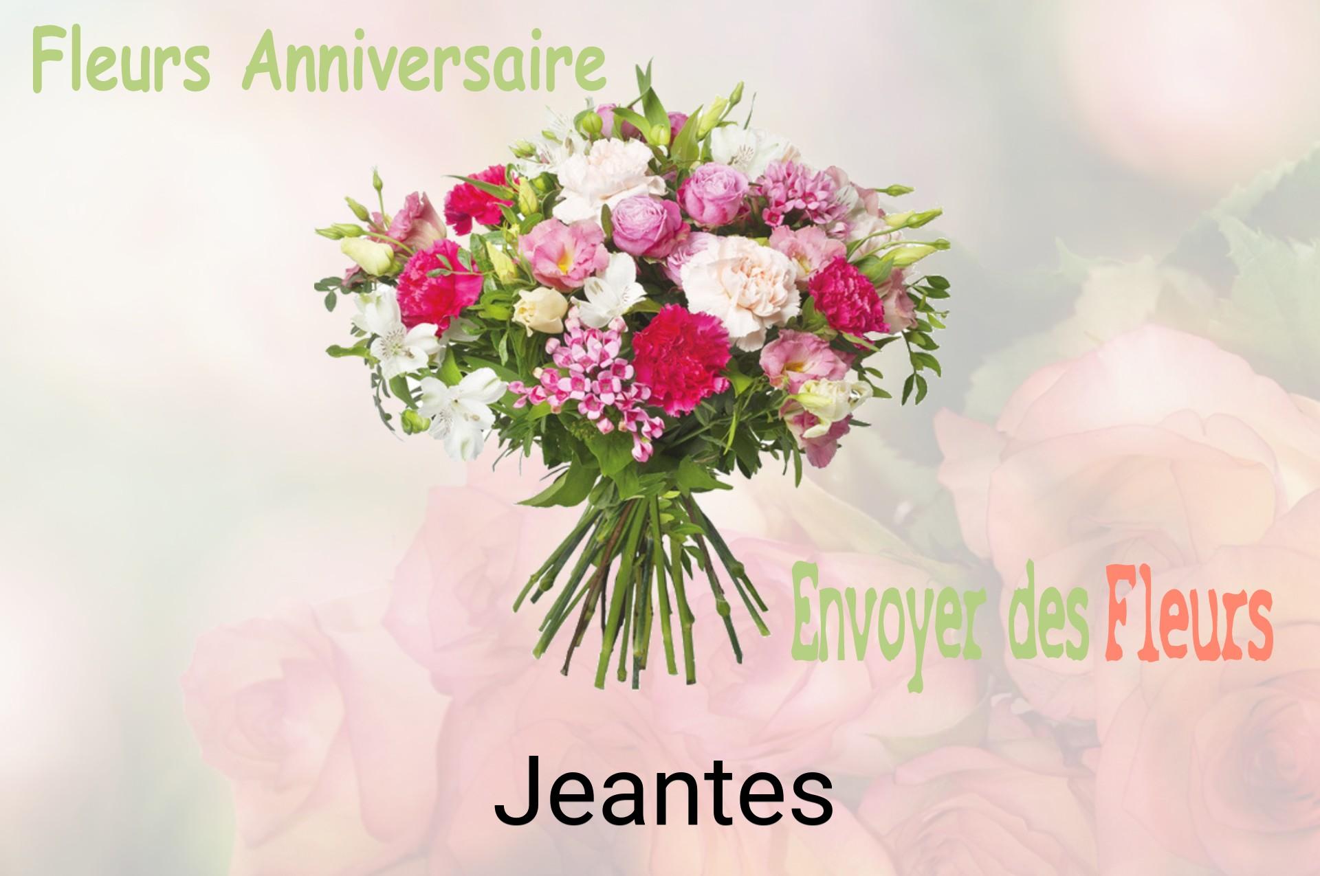 Bouquet de fleurs d’anniversaire livré à Jeantes
